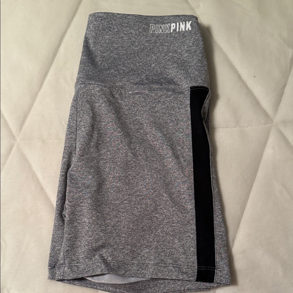 PINK Victoria's Secret Gray and Black Athletic Shorts